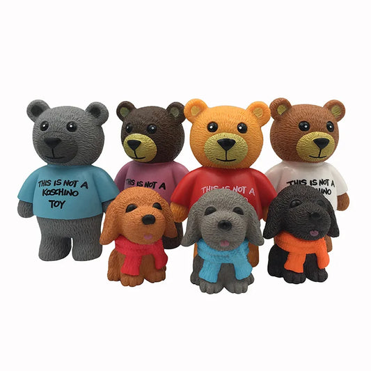HKM-983443 Custom Cute Animal PVC and ABS Action Figures Set for Children