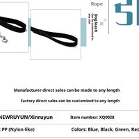 HKM-9835197 Durable Polypropylene Dog Leash for Safe Walking ¨C Available in Black and Red
