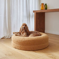 HKM-9835453 Cozy Solid Color Round Pet Bed for Cats in Various Sizes and Soft Materials