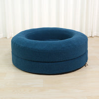 HKM-9835453 Cozy Solid Color Round Pet Bed for Cats in Various Sizes and Soft Materials