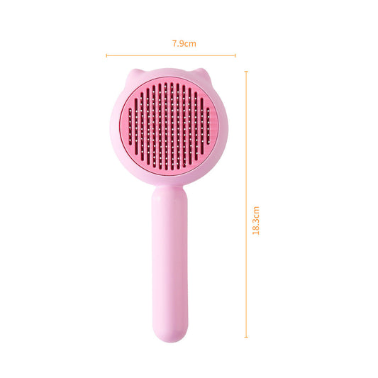 HKM-9836989 Pig Hair Removal Needle Comb in Pink and Pink Yellow ¨C ABS Stainless Steel Cat Combing Tool