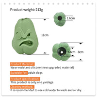 HKM-9838653 Pet Silicone Puzzle Slow Food Leaky Ball for Dogs, Tear-Resistant Design, 11x8cm, 213g