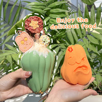 HKM-9838653 Pet Silicone Puzzle Slow Food Leaky Ball for Dogs, Tear-Resistant Design, 11x8cm, 213g