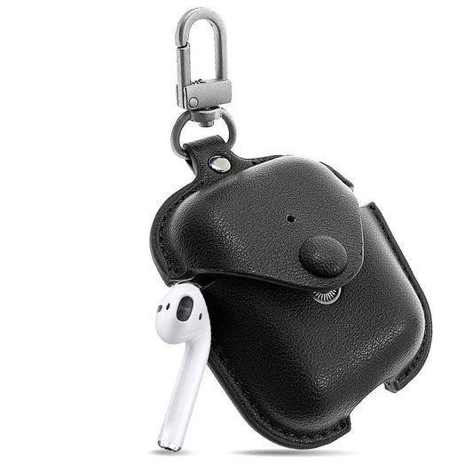 HKM-984019 Compact Clamshell Bluetooth Headset Case - PU Material, Dustproof, Shockproof, Lightweight and Easy to Store