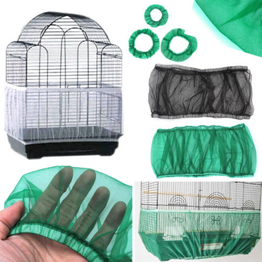 HKM-984083 Mesh Bird Cage Cover - Dust-Proof Protection for Small, Medium, and Large Cages in Multiple Colors
