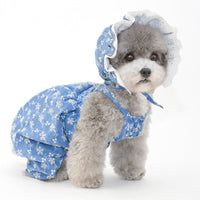 HKM-9841725 Cute Cotton Pet Hat for Puppies and Kittens - Available in Blue, White, Yellow, Sizes S, M, L