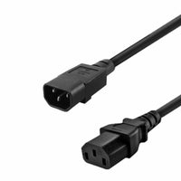 HKM-984211 C14 to Dual C13 Y Splitter Adapter Cable - 250V, 10A, 35 cm Length