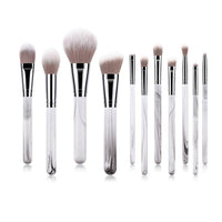 HKM-984211 Professional 11-Piece Makeup Brush Set with Synthetic Hair and Wooden Handle