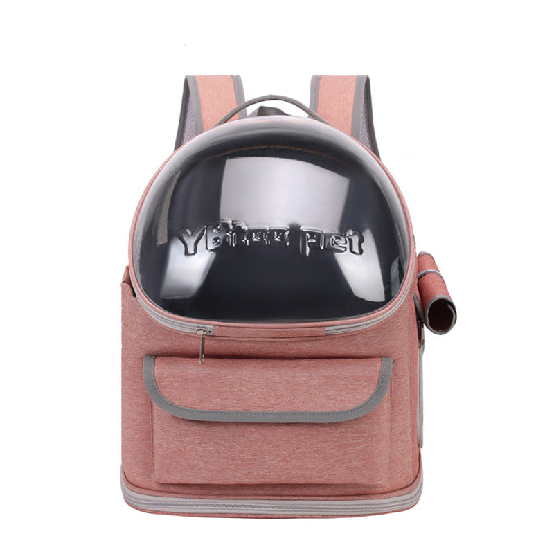 HKM-9843389 Large Capacity Pet Diaper Bag with Skylight, Scratch-resistant Nylon Design, Foldable & High Load-bearing