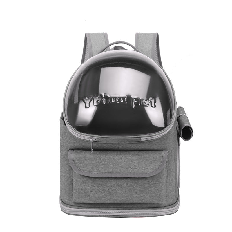 HKM-9843389 Large Capacity Pet Diaper Bag with Skylight, Scratch-resistant Nylon Design, Foldable & High Load-bearing