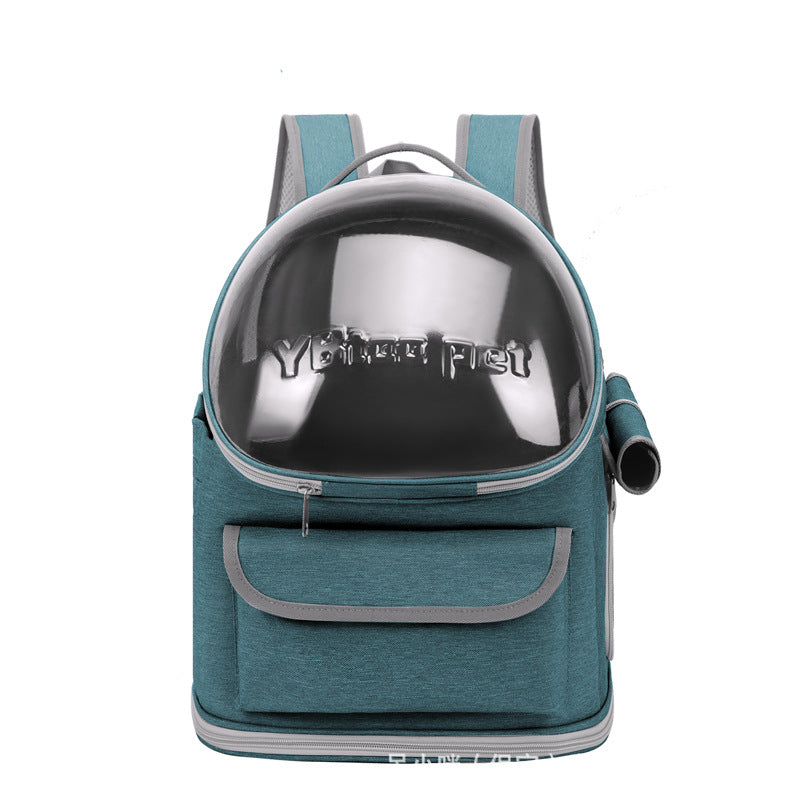 HKM-9843389 Large Capacity Pet Diaper Bag with Skylight, Scratch-resistant Nylon Design, Foldable & High Load-bearing