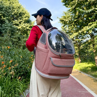 HKM-9843389 Large Capacity Pet Diaper Bag with Skylight, Scratch-resistant Nylon Design, Foldable & High Load-bearing