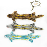 HKM-9844413 Plush Crocodile Dog Toy - Bite Resistant Squeaky Plush for Small and Large Dogs