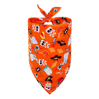 HKM-9844541 Halloween-Themed Dog Bandana Scarf - Various Sizes and Prints