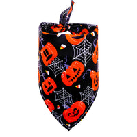 HKM-9844541 Halloween-Themed Dog Bandana Scarf - Various Sizes and Prints