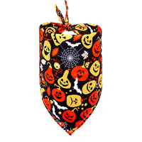 HKM-9844541 Halloween-Themed Dog Bandana Scarf - Various Sizes and Prints