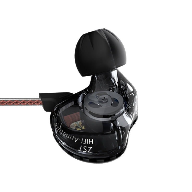 HKM-984467 In-Ear Subwoofer Headphones with Medical Grade Silicone Sleeves and TPE Cable