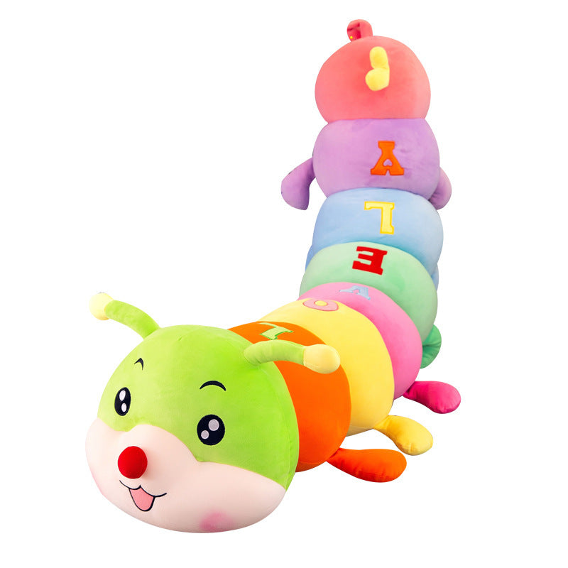 HKM-984531 Caterpillar Plush Long Sleeping Pillow for Children - Super Cute and Soft Toy Gift