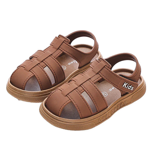 HKM-984531 Lightweight Children's Sandals New Summer Cute Beach Jelly Sandals Non-Slip Safe Rubber Baby Shoes for Boys and Girls