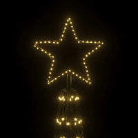 HKM-984595 3000 LED Warm White Christmas Cone Tree, 8x26 ft for Festive Holiday Decor