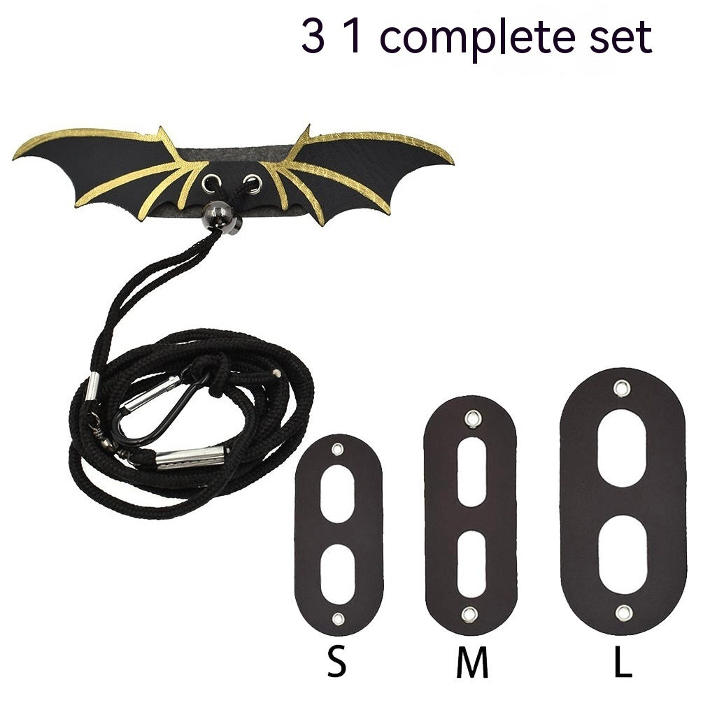 HKM-9846205 Lizard Pulling Rope with Leather Wings for Pets - 1.8m Leash Included