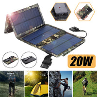 HKM-984659 Portable Folding Solar Panel Charging Bag for Outdoor Mobile Devices