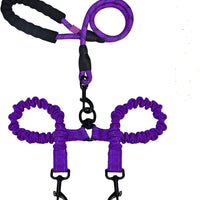 HKM-9846717 Double-Ended Luminous Pet Leash - Durable Nylon, Adjustable Length, Available in Multiple Colors