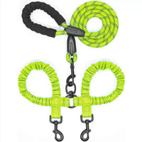 HKM-9846717 Double-Ended Luminous Pet Leash - Durable Nylon, Adjustable Length, Available in Multiple Colors