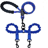 HKM-9846717 Double-Ended Luminous Pet Leash - Durable Nylon, Adjustable Length, Available in Multiple Colors