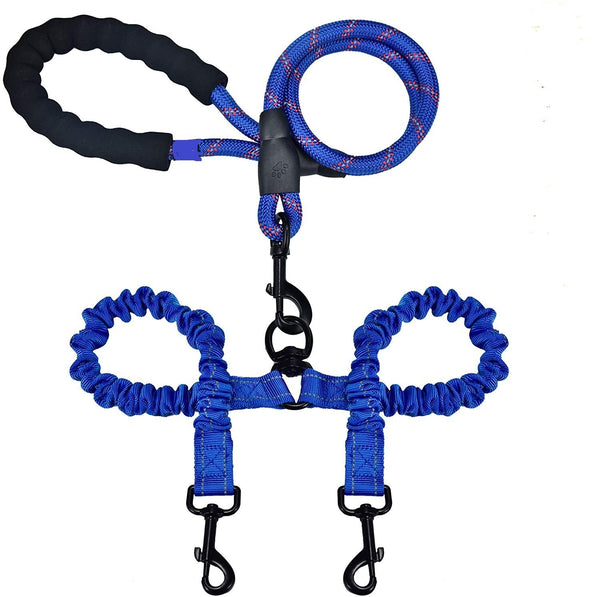 HKM-9846717 Double-Ended Luminous Pet Leash - Durable Nylon, Adjustable Length, Available in Multiple Colors