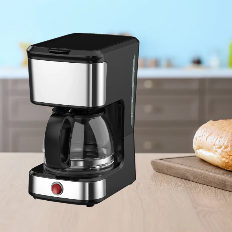 HKM-984723 5-Cup Drip Coffee Maker with Clear Water Level Indicator for Ground Coffee and Coffee Pot