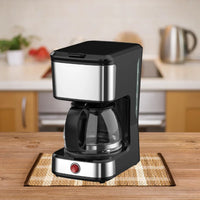 HKM-984723 5-Cup Drip Coffee Maker with Clear Water Level Indicator for Ground Coffee and Coffee Pot