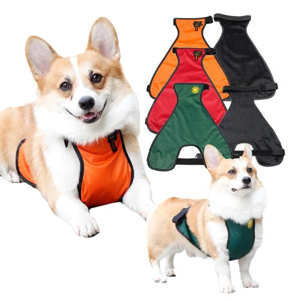 HKM-9847485 Waterproof Bellyband Pet Apron for Dogs - Casual Polyester Clothing in Multiple Colors and Sizes