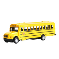 HKM-984787 Diecast Yellow Metal Bus Toy for Kids Ages 2-7, 1:32 Scale Model