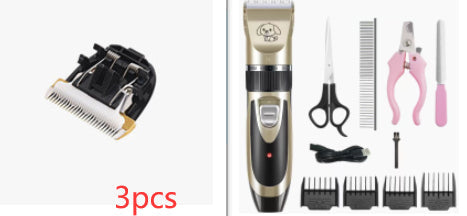 HKM-9848509 USB Rechargeable Low Noise Electric Pet Hair Clipper with Detachable Blade and Adjustable Speed