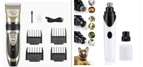 HKM-9848509 USB Rechargeable Low Noise Electric Pet Hair Clipper with Detachable Blade and Adjustable Speed