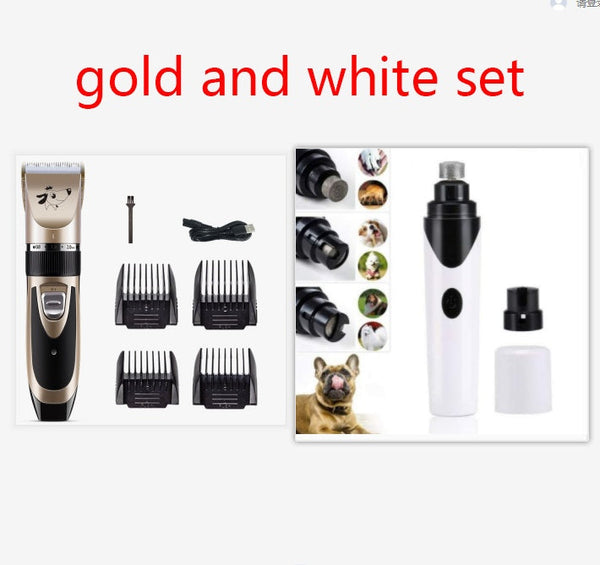 HKM-9848509 USB Rechargeable Low Noise Electric Pet Hair Clipper with Detachable Blade and Adjustable Speed