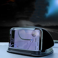 HKM-984851 Universal Multi-Function Center Console Navigation Support - Suction Cup Installation, Black and Gray Options