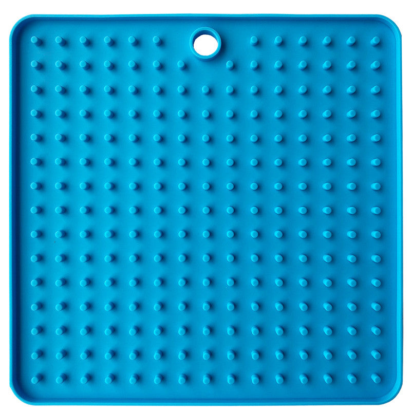 HKM-9848765 Silicone Pet Licking Pad for Interactive Slow Feeding, 18.5cm x 18.5cm