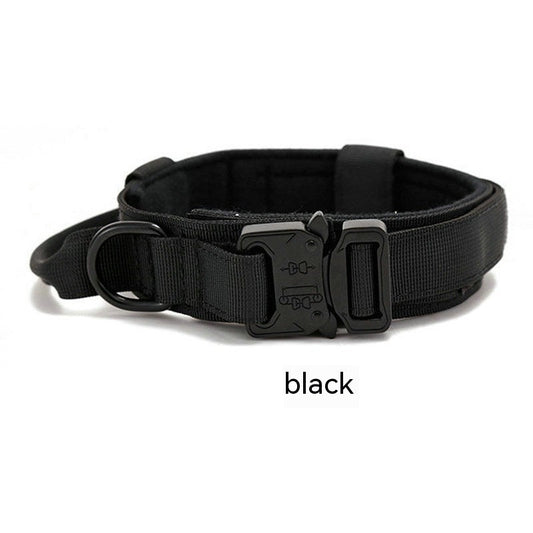 HKM-9848893 Durable Outdoor Nylon Dog Collar with Reflective Stitching - Sizes M, L, XL