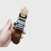 HKM-9848893 Durable Outdoor Nylon Dog Collar with Reflective Stitching - Sizes M, L, XL