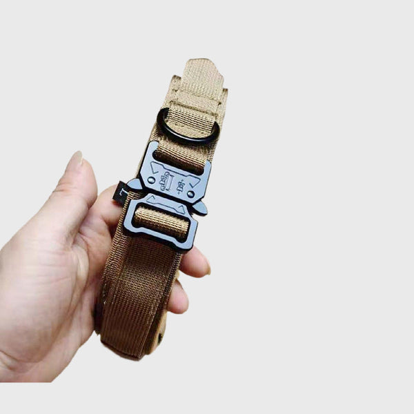 HKM-9848893 Durable Outdoor Nylon Dog Collar with Reflective Stitching - Sizes M, L, XL