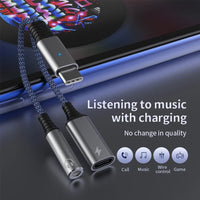 HKM-985043 USB-C to 3.5mm Audio Adapter for Samsung - 2 in 1 Audio Splitter Cable