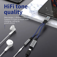 HKM-985043 USB-C to 3.5mm Audio Adapter for Samsung - 2 in 1 Audio Splitter Cable