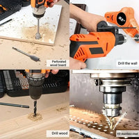 HKM-985171 246-Piece Metric HSS Twist Drill Bit Set for Wood, Metal, Cement and Screw Driving in Carry Case