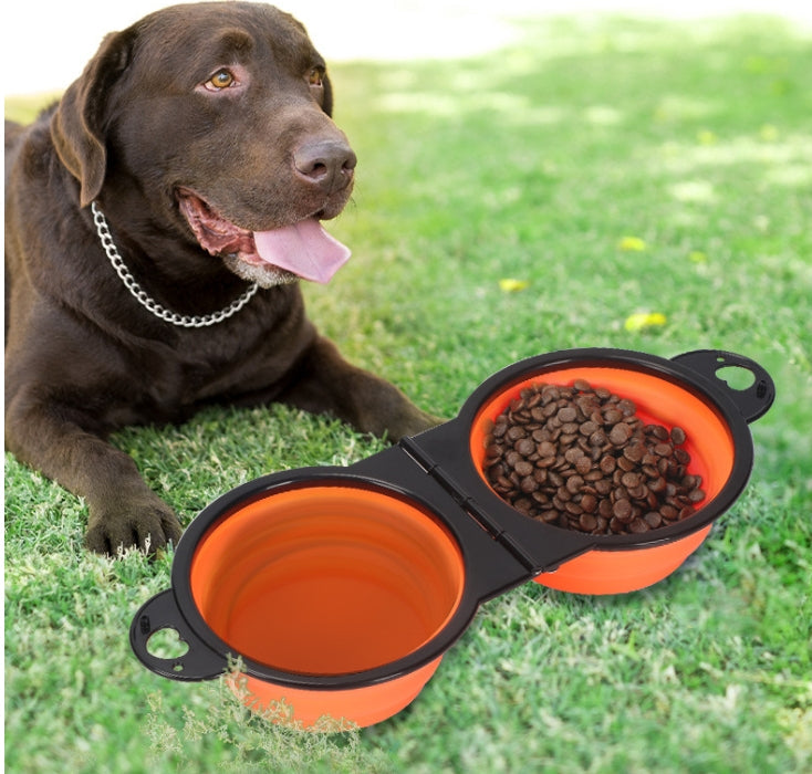 HKM-9852861 Collapsible Silicone Pet Travel Bowl for Dogs - Multiple Colors Available