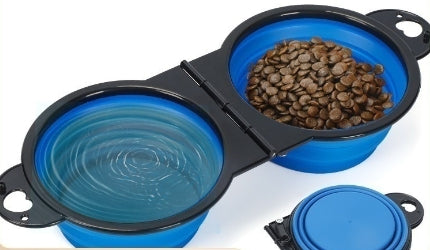 HKM-9852861 Collapsible Silicone Pet Travel Bowl for Dogs - Multiple Colors Available