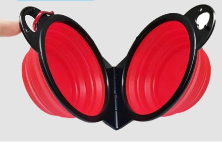 HKM-9852861 Collapsible Silicone Pet Travel Bowl for Dogs - Multiple Colors Available