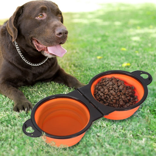HKM-9852861 Collapsible Silicone Pet Travel Bowl for Dogs - Multiple Colors Available
