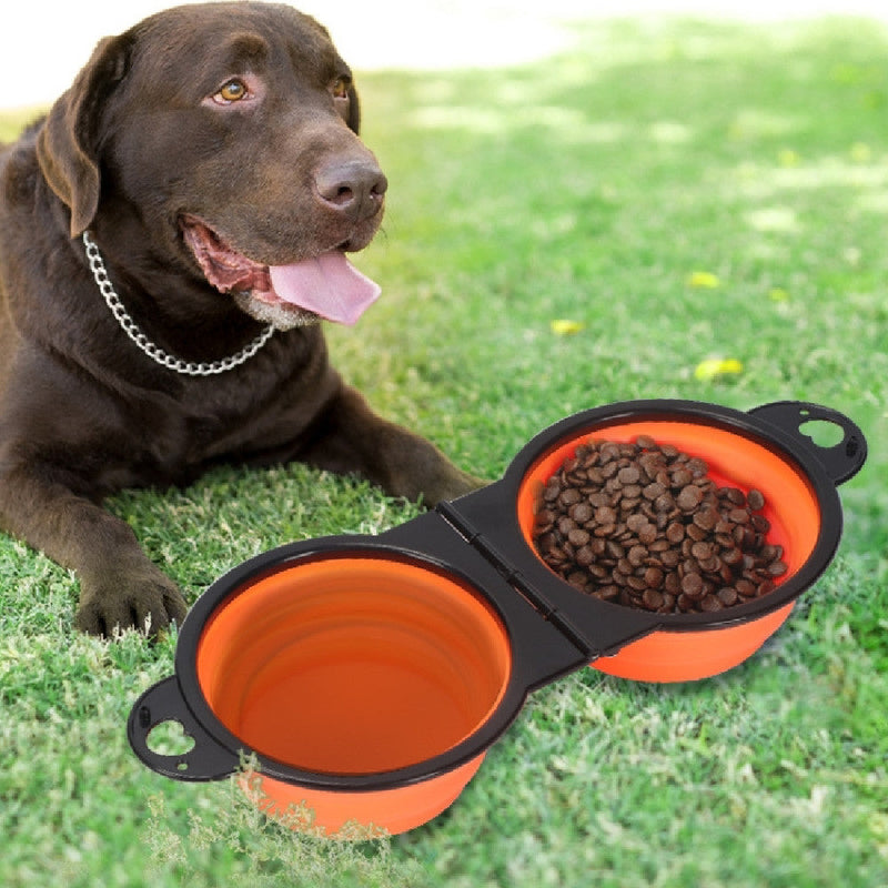 HKM-9852861 Collapsible Silicone Pet Travel Bowl for Dogs - Multiple Colors Available